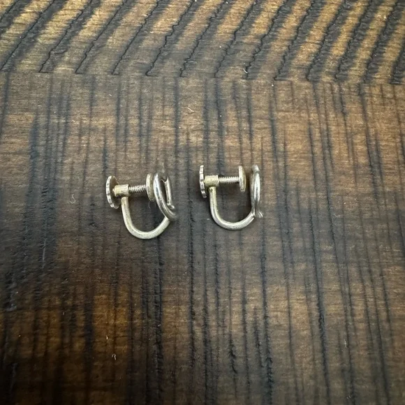 Authentic Tiffany & Co. Open Heart Earrings Crip-On Sterling Silver Elsa Peretti - Picture 4 of 7